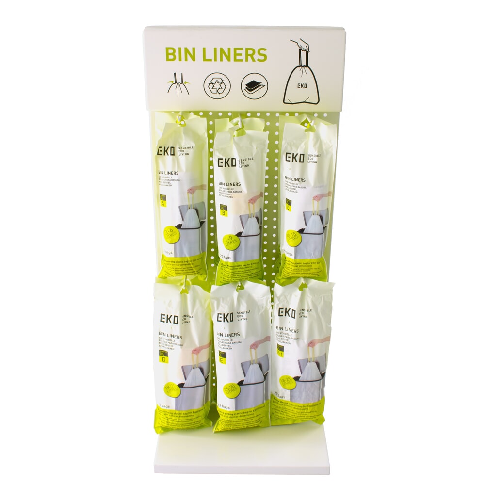 N° de l'image du produit 6 : EKO Sacs poubelle, blanc, 6 litres, 720 pcs/UV