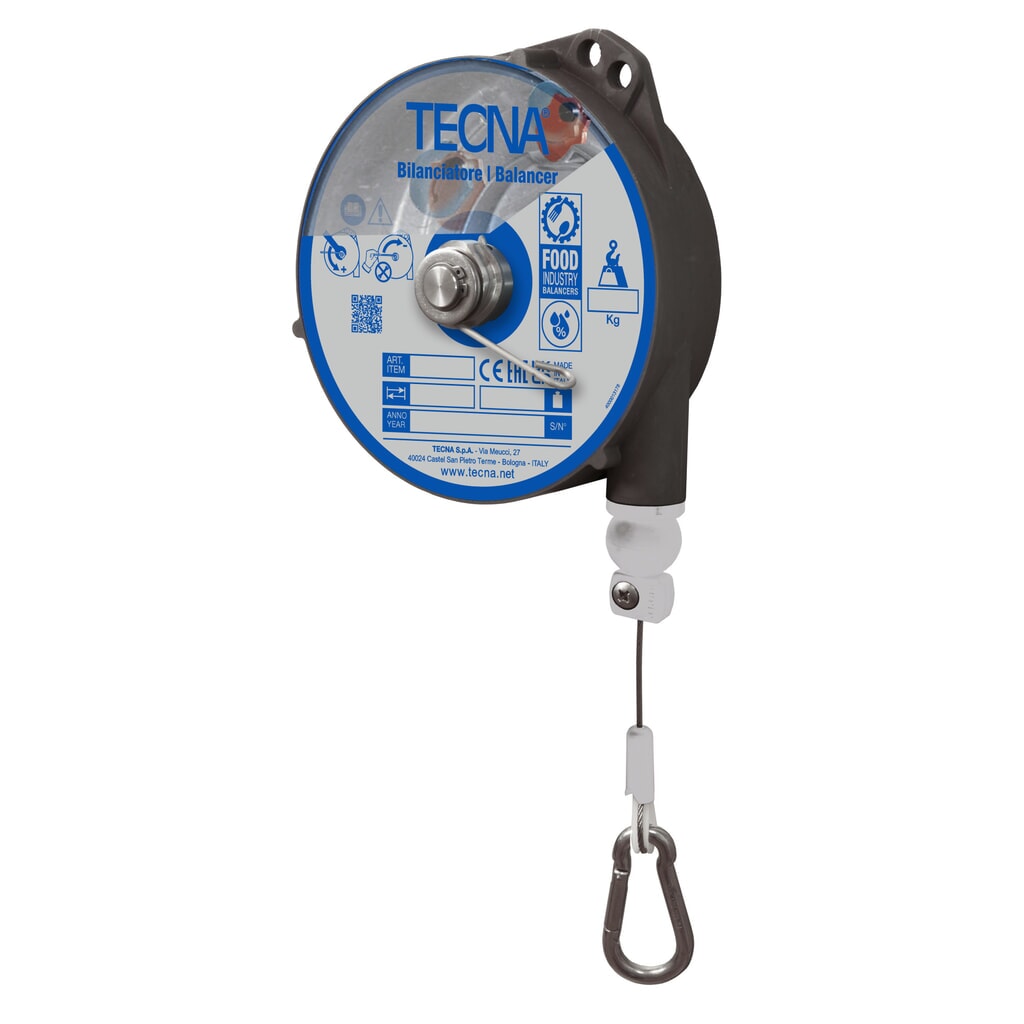 Équilibreur à ressort Foodline, avec dispositif d’arrêt, extension de câble 2,5 m, capacité de charge 0,5-2 kg Illustration du produit: Équilibreur à ressort Foodline, avec dispositif d’arrêt, extension de câble 2,5 m, capacité de charge 0,5-2 kg
