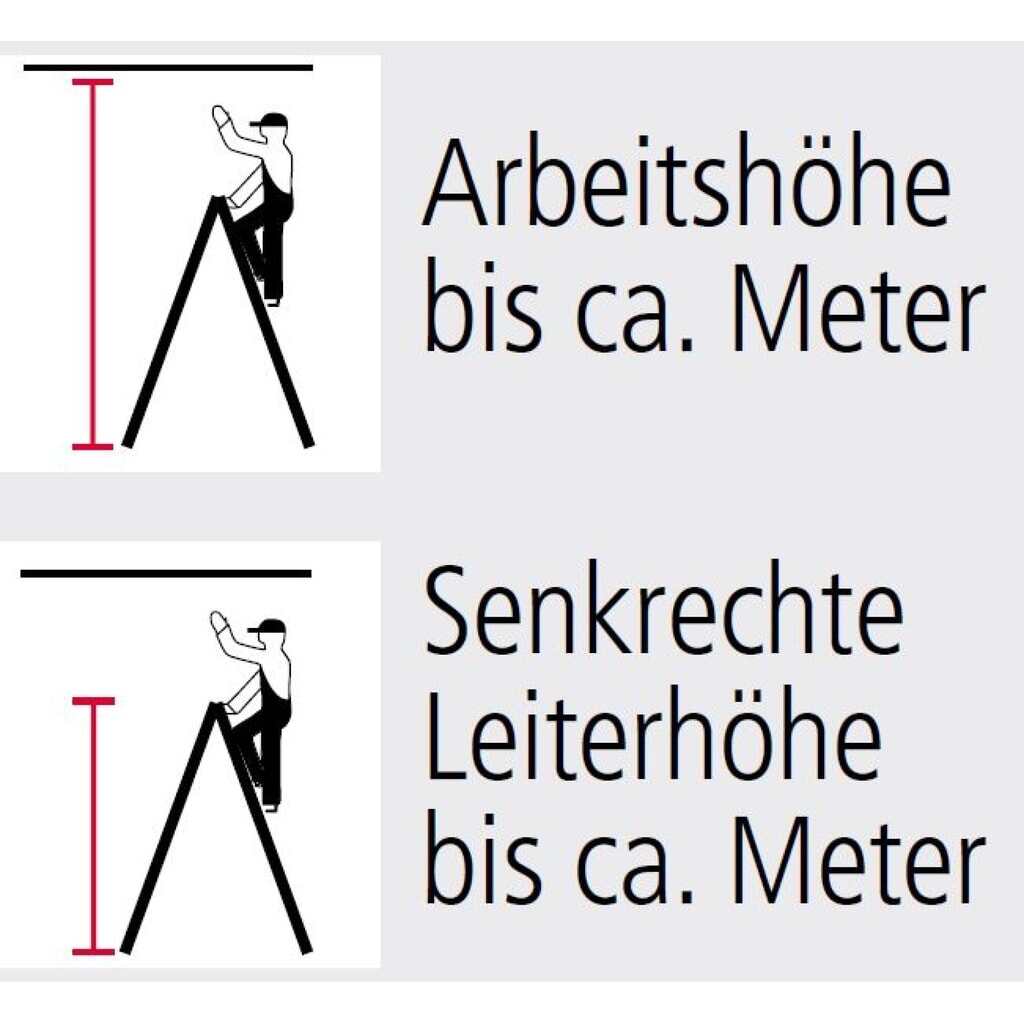 N° de l'image du produit 2 : Échelle à barreaux en aluminium ZARGES, accessible des deux côtés, hauteur de travail 1 m