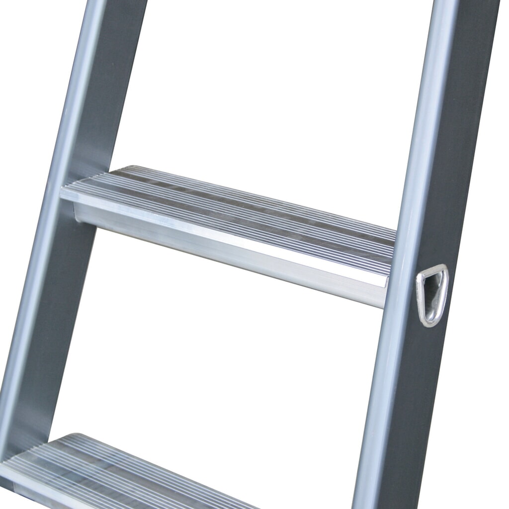 Escabeau à marches KRAUSE® , accessible d’un seul côté, aluminium anodisé, hauteur déployée 0,85 m N° de l'image du produit 5 : Escabeau à marches KRAUSE® , accessible d’un seul côté, aluminium anodisé, hauteur déployée 0,85 m