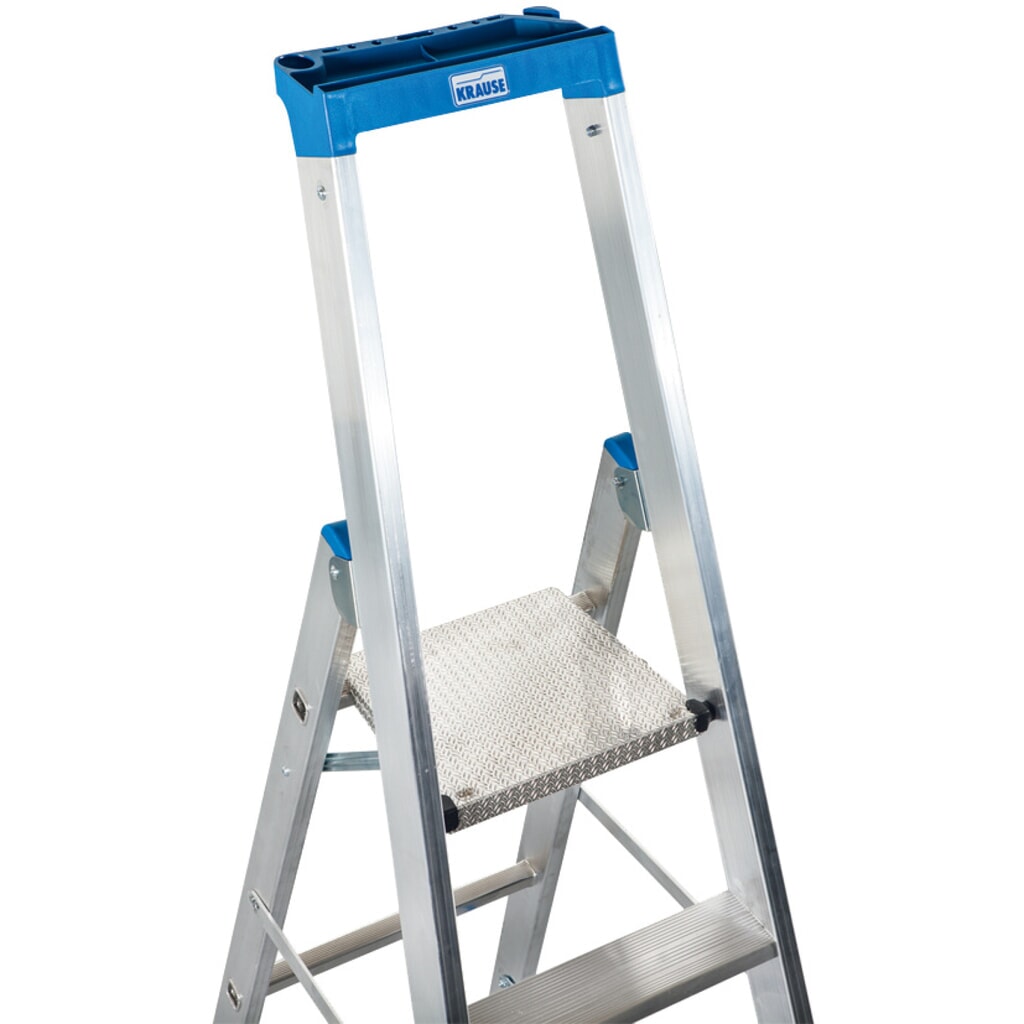 Escabeau à marches KRAUSE® Profi, accessible d’un seul côté, avec roulettes, hauteur déployée 0,95 m N° de l'image du produit 3 : Escabeau à marches KRAUSE® Profi, accessible d’un seul côté, avec roulettes, hauteur déployée 0,95 m