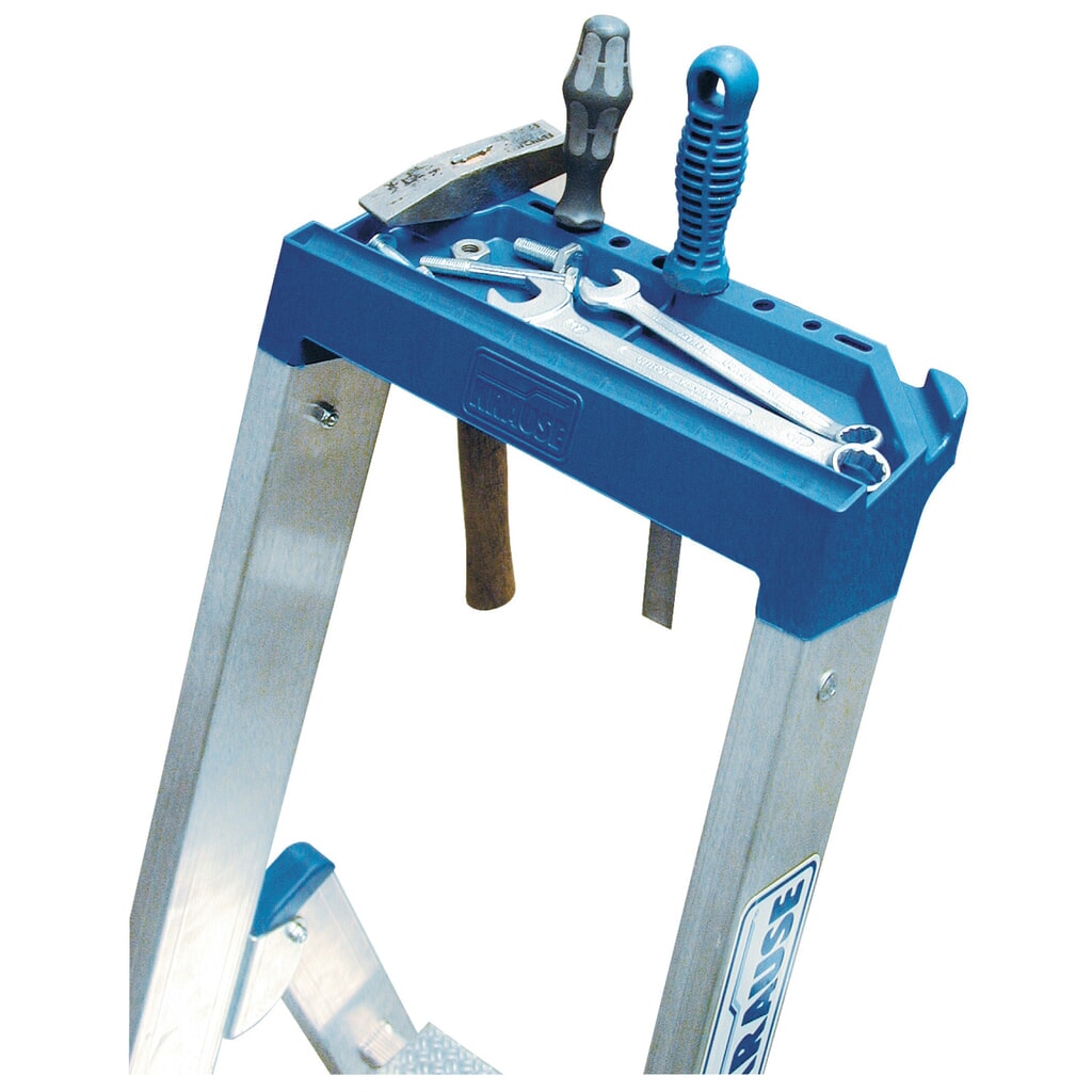 Escabeau à marches KRAUSE® Profi, accessible d’un seul côté, avec roulettes, hauteur déployée 0,95 m N° de l'image du produit 4 : Escabeau à marches KRAUSE® Profi, accessible d’un seul côté, avec roulettes, hauteur déployée 0,95 m