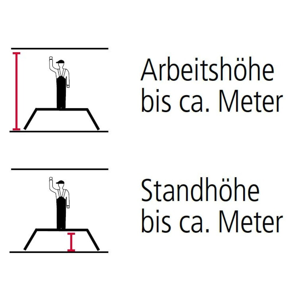 Escabeau pliant double industriel KRAUSE®, hauteur déployée 0,65 m N° de l'image du produit 4 : Escabeau pliant double industriel KRAUSE®, hauteur déployée 0,65 m