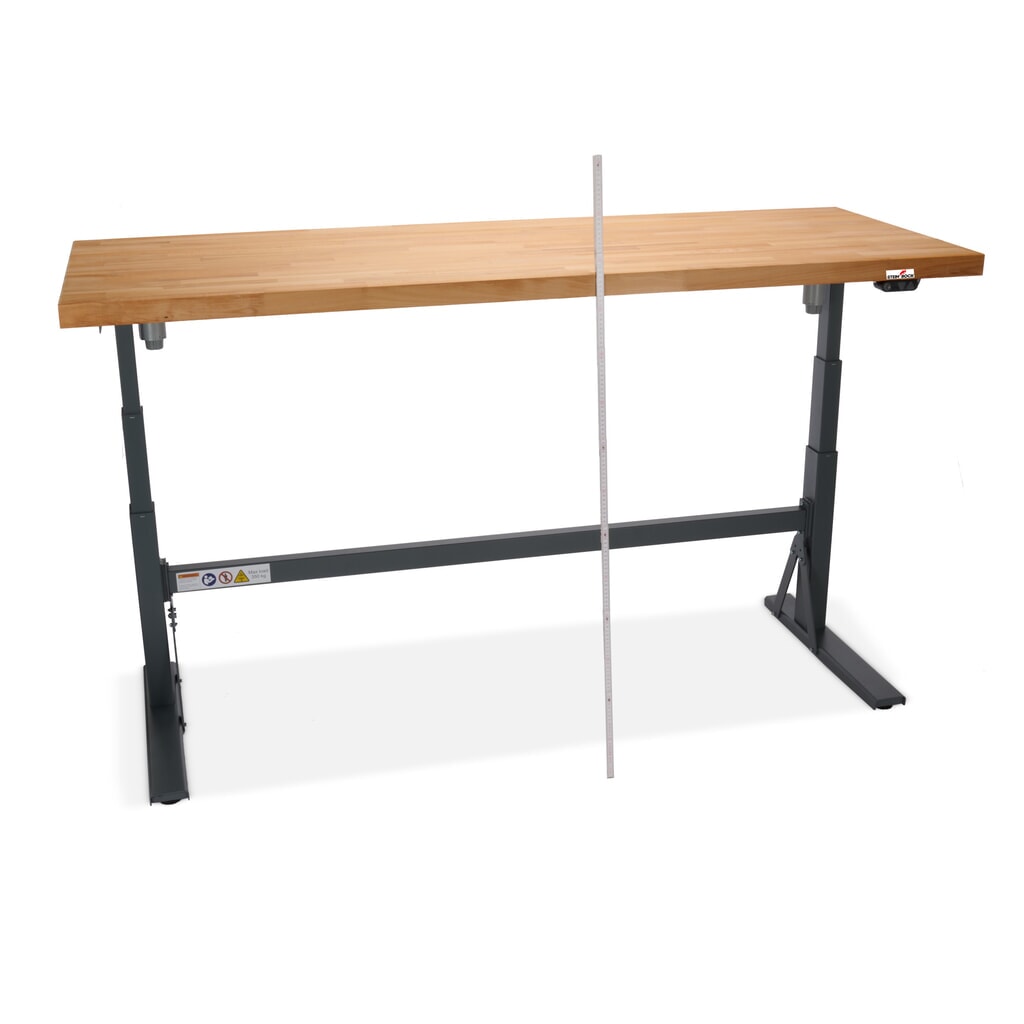 Établi électriquement réglable en hauteur e-Adjust Steinbock®, H x l x p 700-1 170 x 2 000 x 750 mm, capacité de charge 350 kg N° de l'image du produit 4 : Établi électriquement réglable en hauteur e-Adjust Steinbock®, H x l x p 700-1 170 x 2 000 x 750 mm, capacité de charge 350 kg