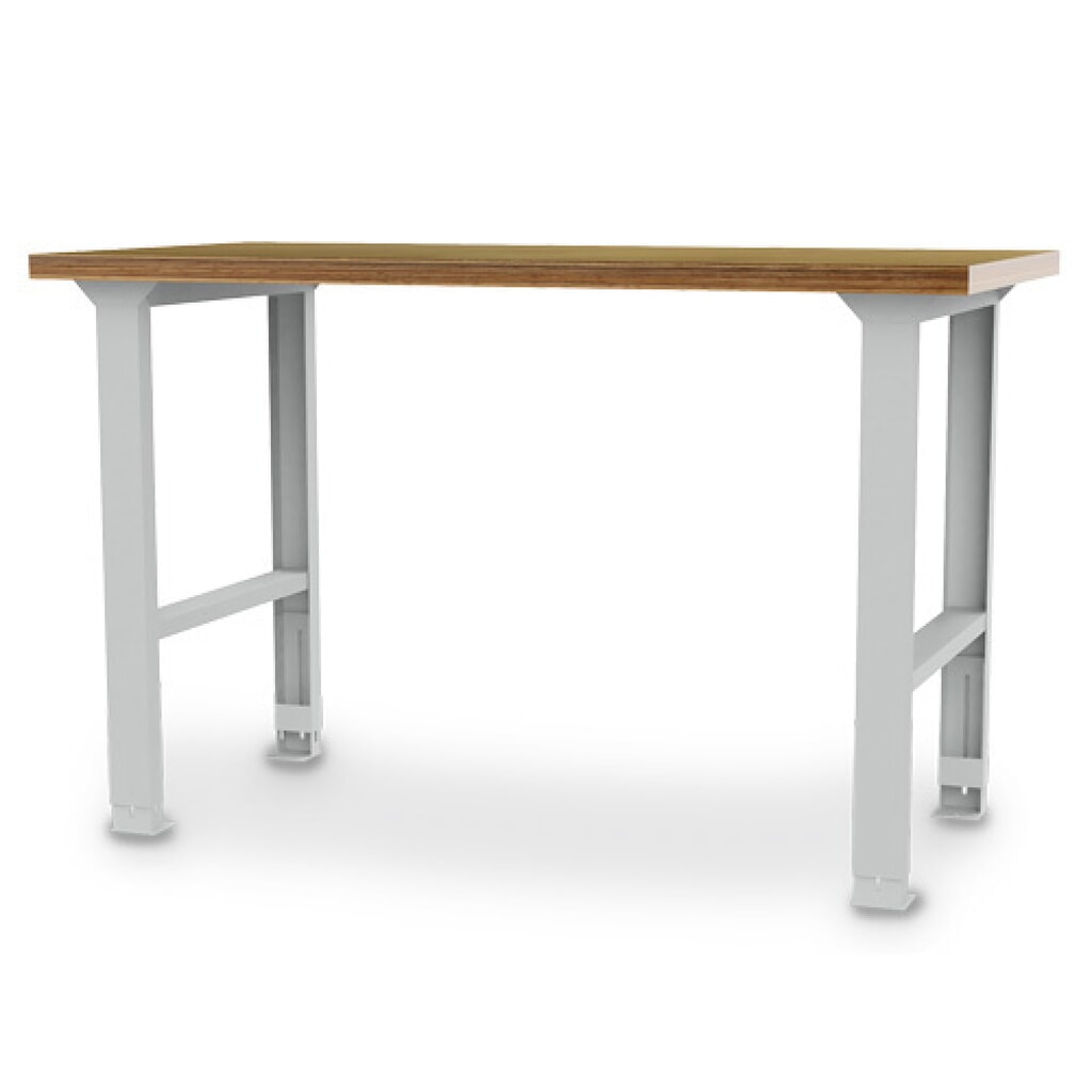 Établi en ligne Bedrunka+Hirth, H x l x P 859-1 059 x 1 500 x 750 mm, gris clair, réglable en hauteur Illustration du produit: Établi en ligne Bedrunka+Hirth, H x l x P 859-1 059 x 1 500 x 750 mm, gris clair, réglable en hauteur