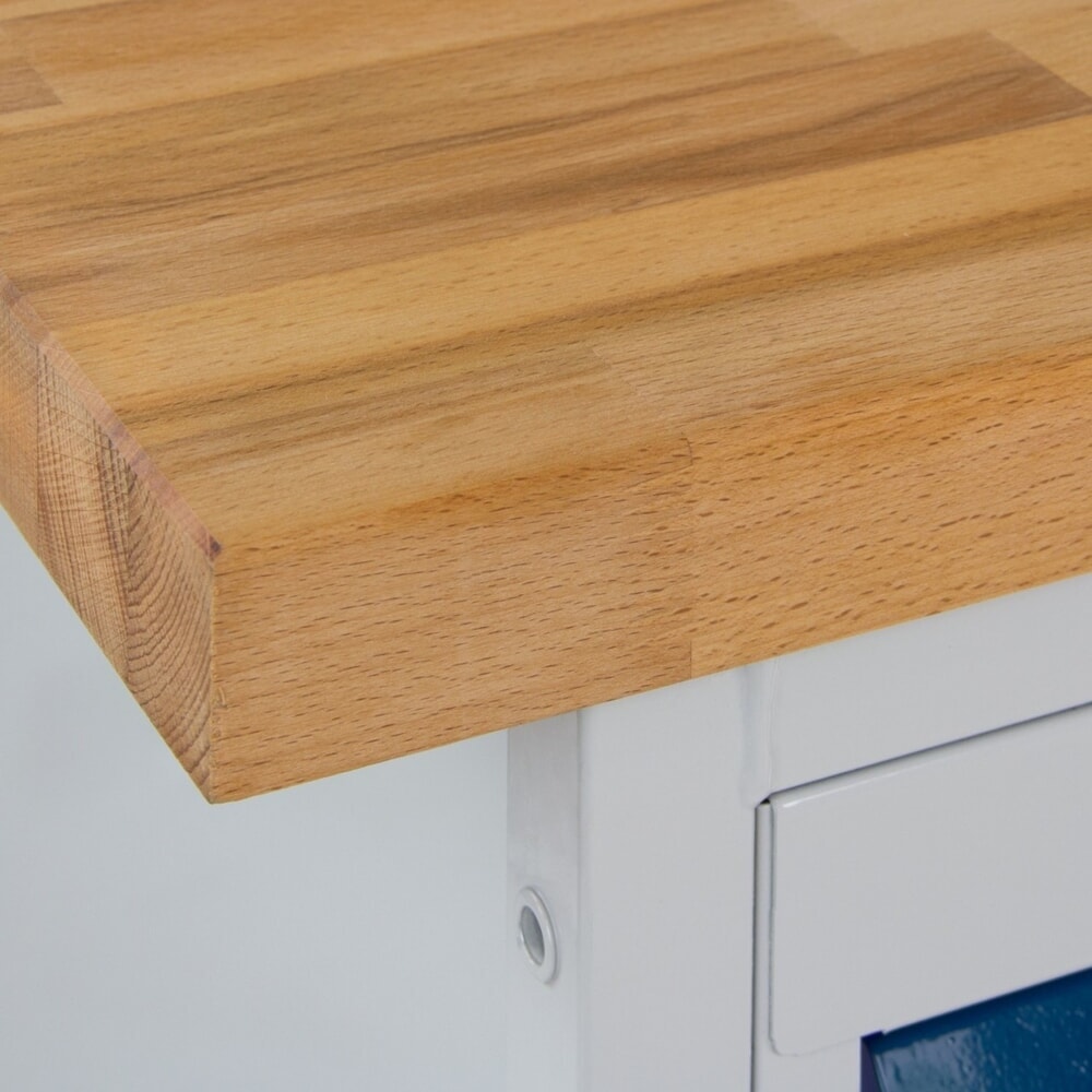N° de l'image du produit 5 : Établi Motion Steinbock®, mobile, 1 porte, capacité de charge 500 kg, H x l x P 827 x 1 300 x 600 mm, RAL 7035/7016