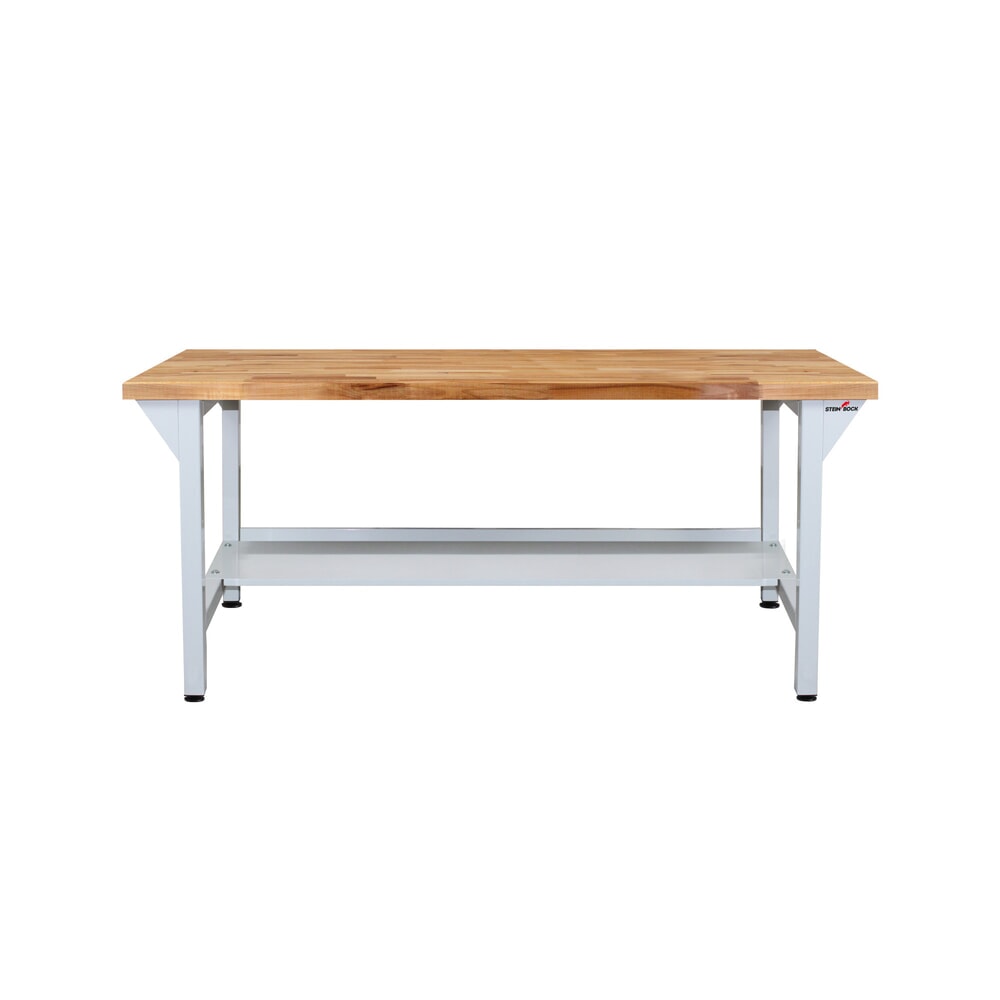 N° de l'image du produit 3 : Établi Original Steinbock®, 1 rangement, capacité de charge 500 kg, H x l x P 850 x 1 500 x 750 mm, RAL 7035