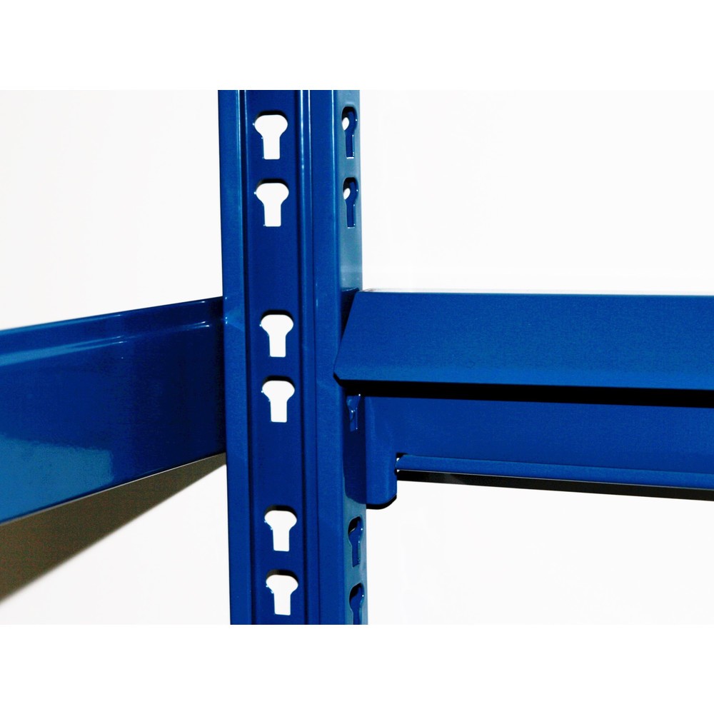 N° de l'image du produit 2 : Étagère à pneus, travée auxiliaire, bleu, HxlxP 2.000 x 1.500 x 500 mm, 4 niveaux pour 16 pneus