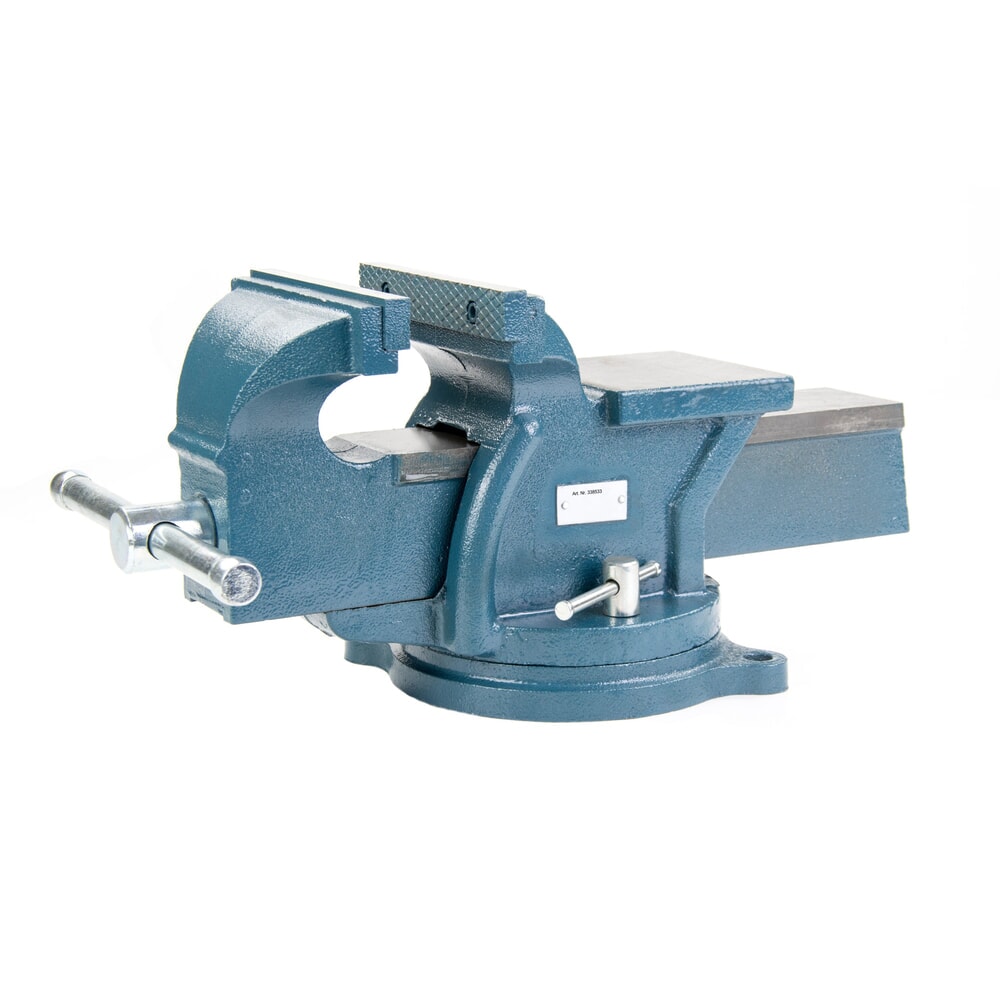 N° de l'image du produit 3 : Étau Steinbock®, rotatif et verrouillable, en fonte robuste, largeur de mors 100 mm