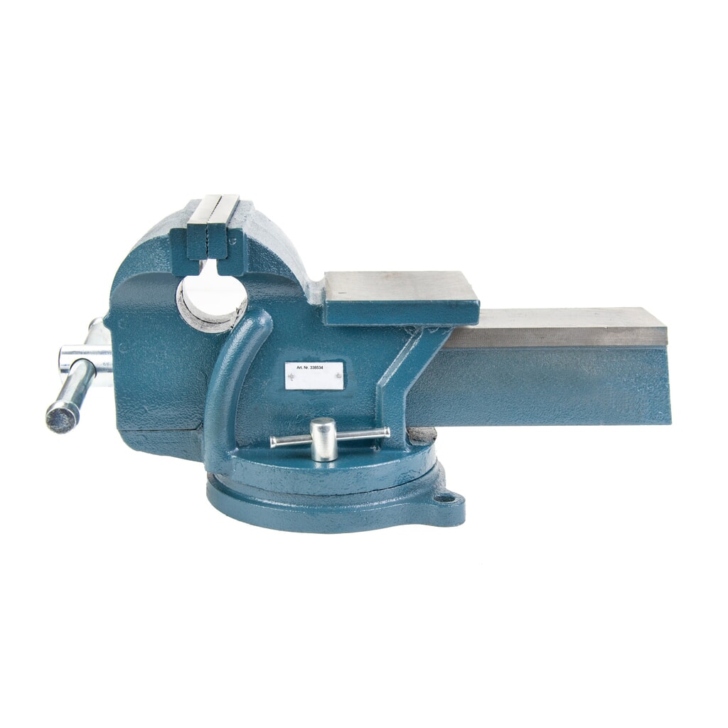 Étau Steinbock®, rotatif et verrouillable, en fonte robuste, largeur de mors 125 mm Illustration du produit: Étau Steinbock®, rotatif et verrouillable, en fonte robuste, largeur de mors 125 mm