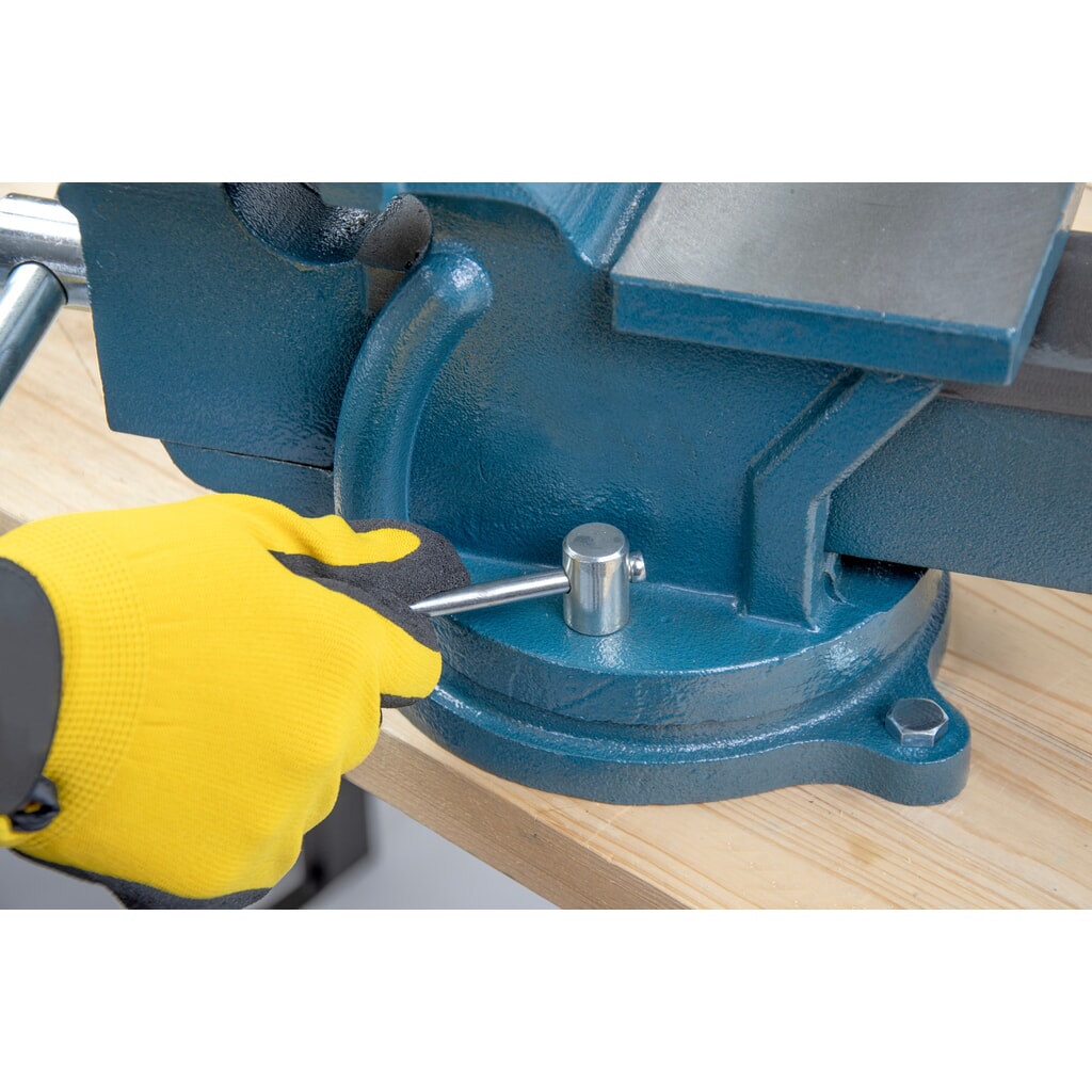 N° de l'image du produit 10 : Étau Steinbock®, rotatif et verrouillable, en fonte robuste, largeur de mors 150 mm