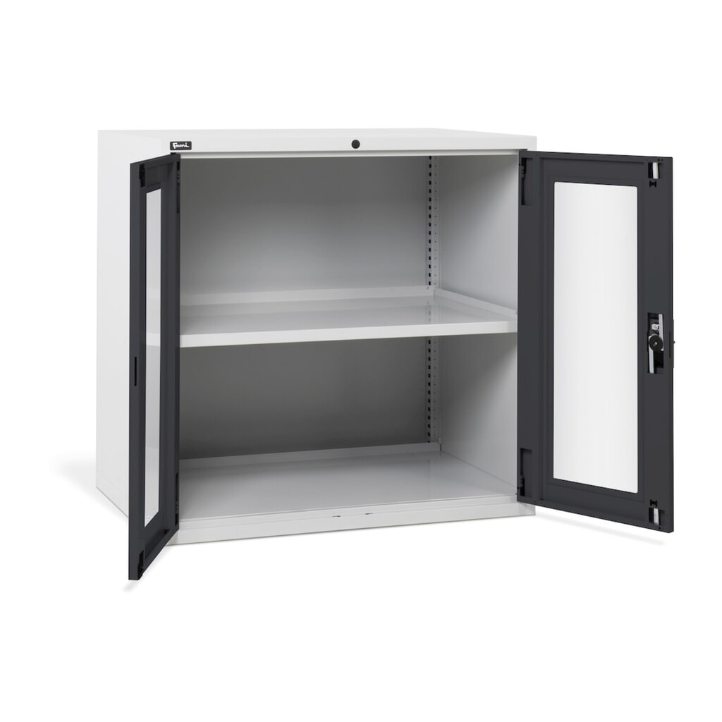Fami MASTER Armoire avec portes battantes en polycarbonate, HxlxP 1000 x 1020 x 726 mm, gris clair, anthracite Illustration du produit: Fami MASTER Armoire avec portes battantes en polycarbonate, HxlxP 1000 x 1020 x 726 mm, gris clair, anthracite