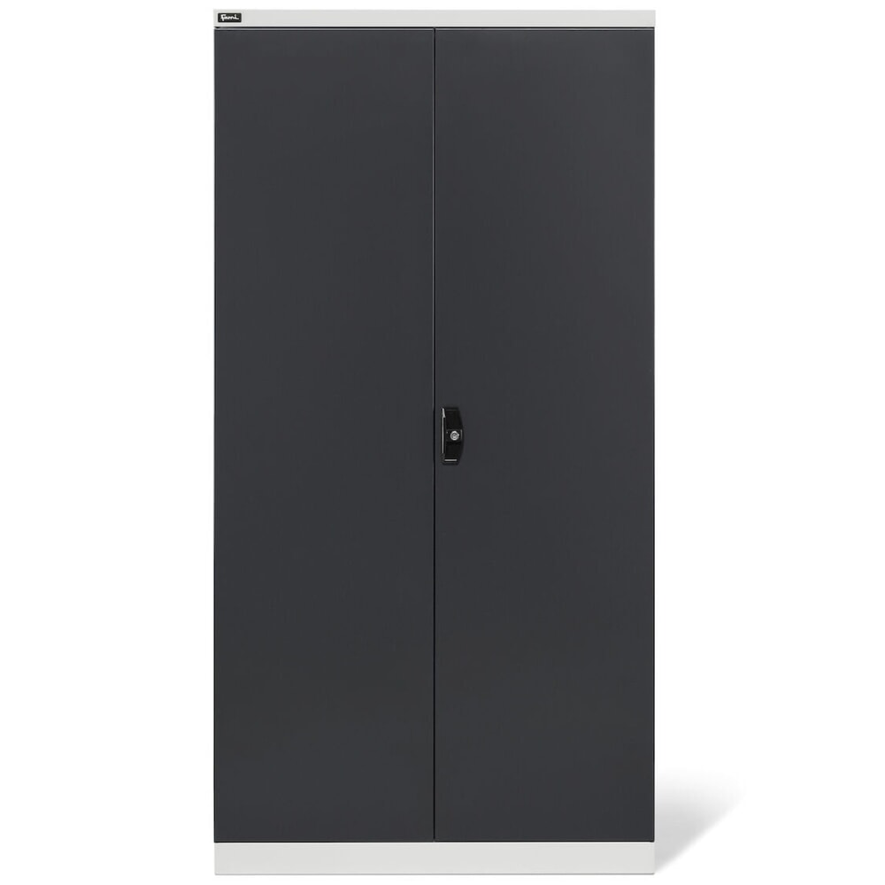 N° de l'image du produit 2 : Fami PERFOM Armoire d'atelier, 4 tablettes perforées, 3 tiroirs, plaques perforées pour porte, bacs à bec, HxlxP 2 000 x 1 023 x 726 mm, gris clair, anthracite