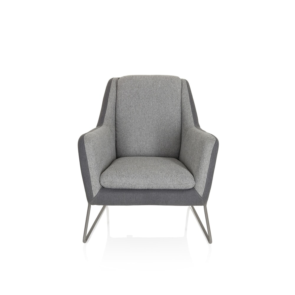 Illustration du produit: fauteuil lounge hjh OFFICE LAGUN, piètement luge, 1 place, gris clair/gris foncé