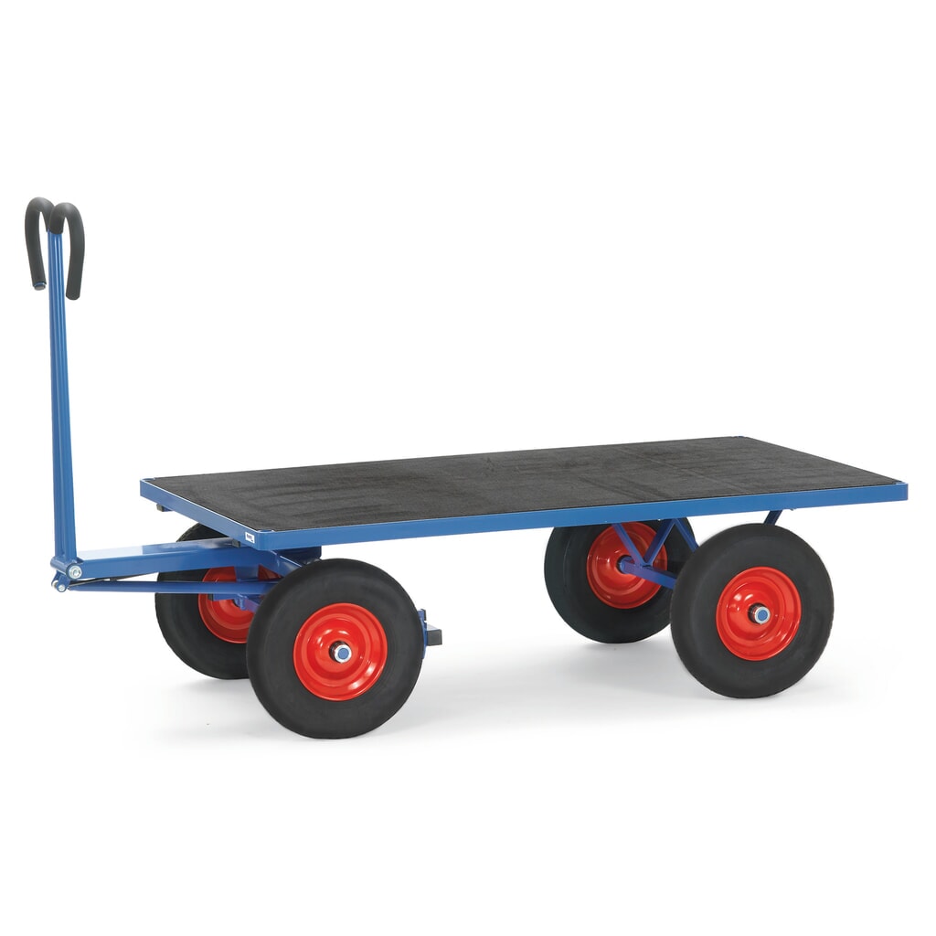 Illustration du produit: fetra® Char à bras sans ridelles, surface de chargement lxP 800 x 1 200 mm, capacité de charge 1 000 kg, pneumatiques à bandage plein