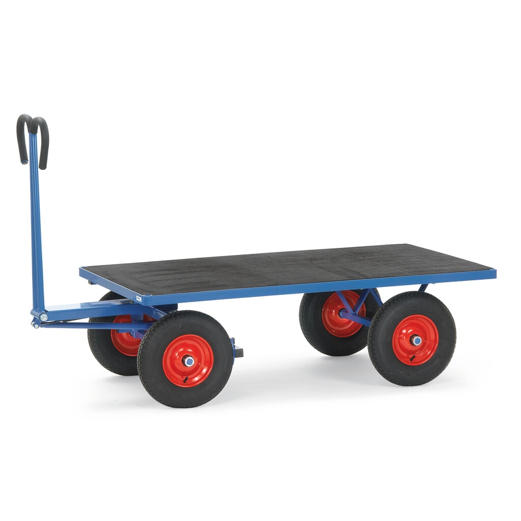 Illustration du produit: fetra® Char à bras sans ridelles, surface de chargement lxP 800 x 1 200 mm, capacité de charge 1 000 kg, pneumatiques gonflables