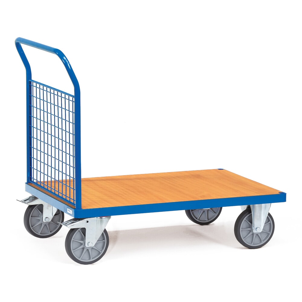 Illustration du produit: fetra® Chariot à plate-forme, avec face avant grillagée, surface de chargement lxP 500 x 850 mm