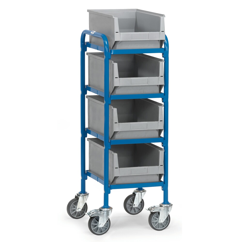 Illustration du produit: Chariot à usage multiple fetra® avec bacs à bec, surface de chargement 320 x 470 mm