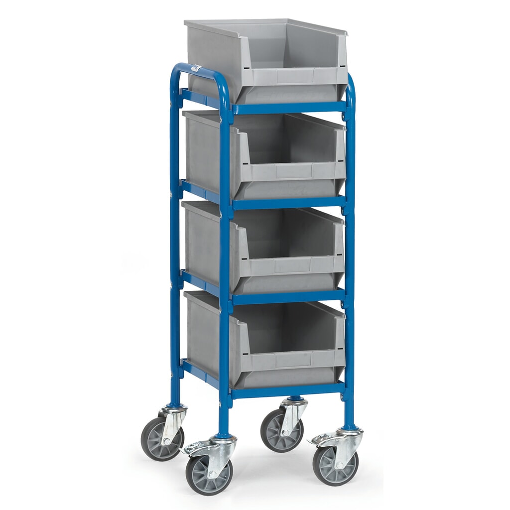 Chariot à usage multiple fetra® avec bacs à bec, surface de chargement 320 x 470 mm Illustration du produit: Chariot à usage multiple fetra® avec bacs à bec, surface de chargement 320 x 470 mm