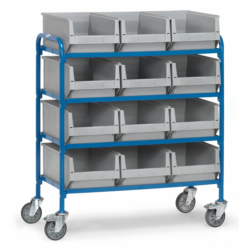 fetra® Chariot à usage multiple avec bacs à bec, surface de chargement 940 x 470 mm Illustration du produit: fetra® Chariot à usage multiple avec bacs à bec, surface de chargement 940 x 470 mm