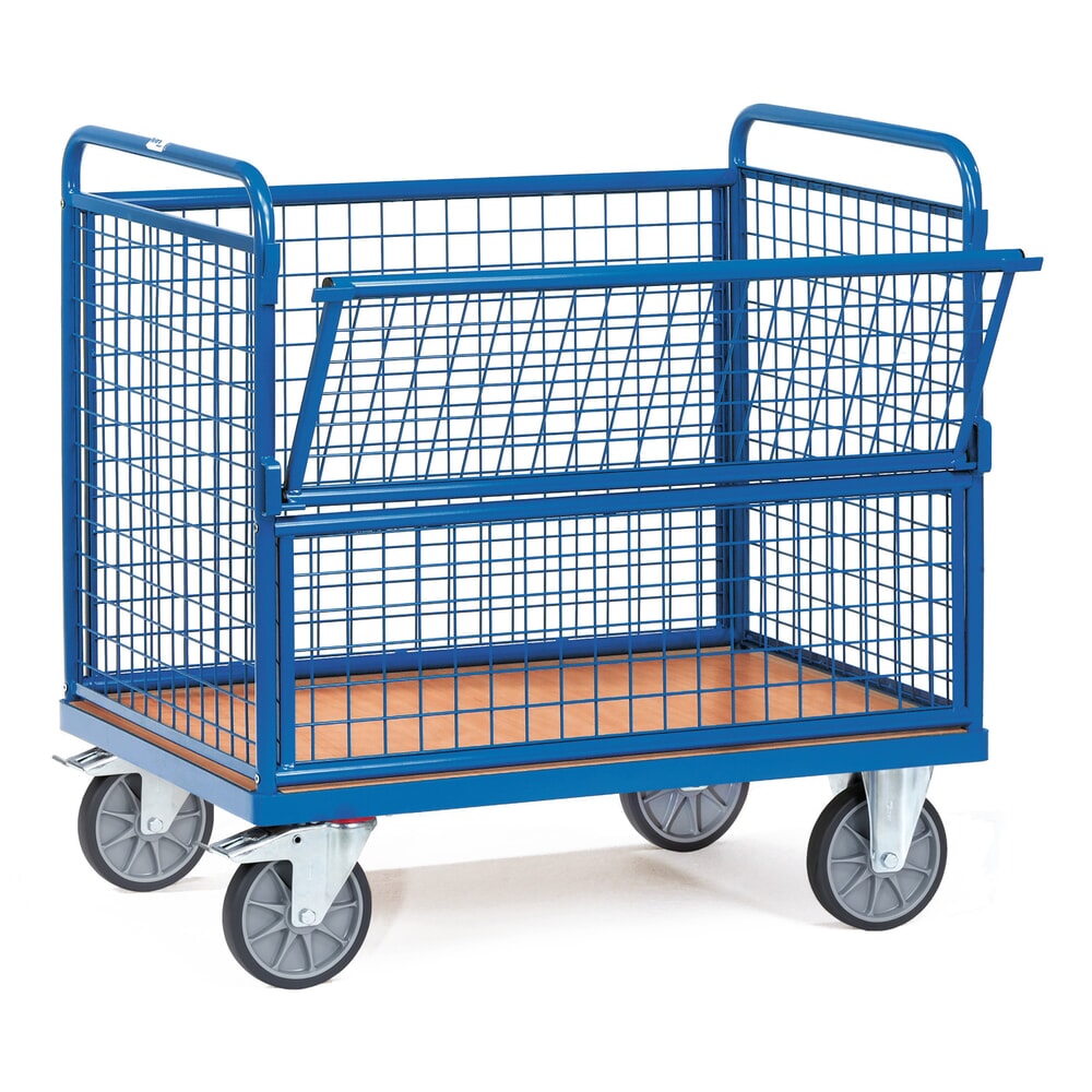 Illustration du produit: fetra® Chariot-caisse à parois grillagées, surface de chargement 1 000 x 700 mm