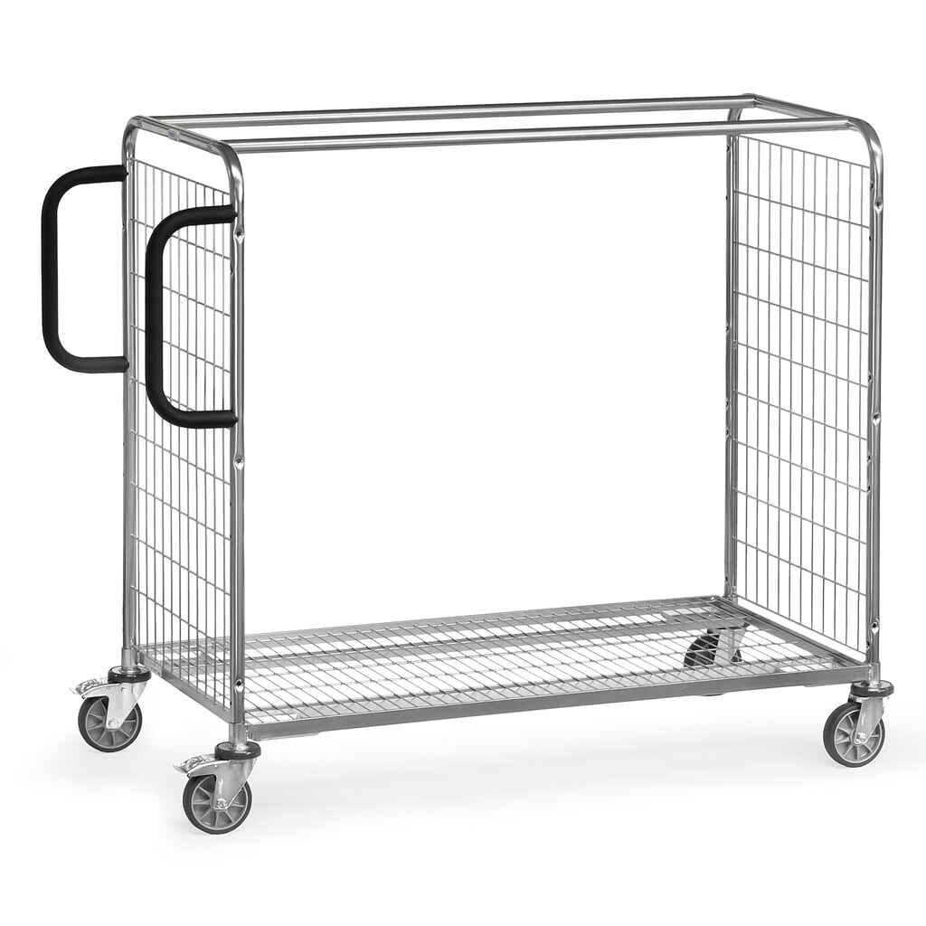 Chariot de préparation de commandes fetra®, haut. x larg. x prof. 1 225 x 690 x 1 491 mm, capacité de charge 300 kg Illustration du produit: Chariot de préparation de commandes fetra®, haut. x larg. x prof. 1 225 x 690 x 1 491 mm, capacité de charge 300 kg