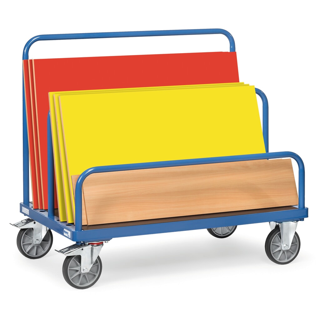 N° de l'image du produit 5 : fetra® Chariot porte-panneaux, sans arceaux, surface de chargement lxP 1 200 x 800 mm, capacité de charge 750 kg