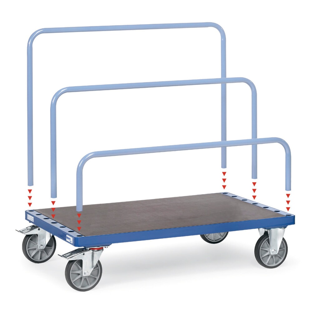 Illustration du produit: fetra® Chariot porte-panneaux, sans arceaux, surface de chargement lxP 1 200 x 800 mm, capacité de charge 750 kg
