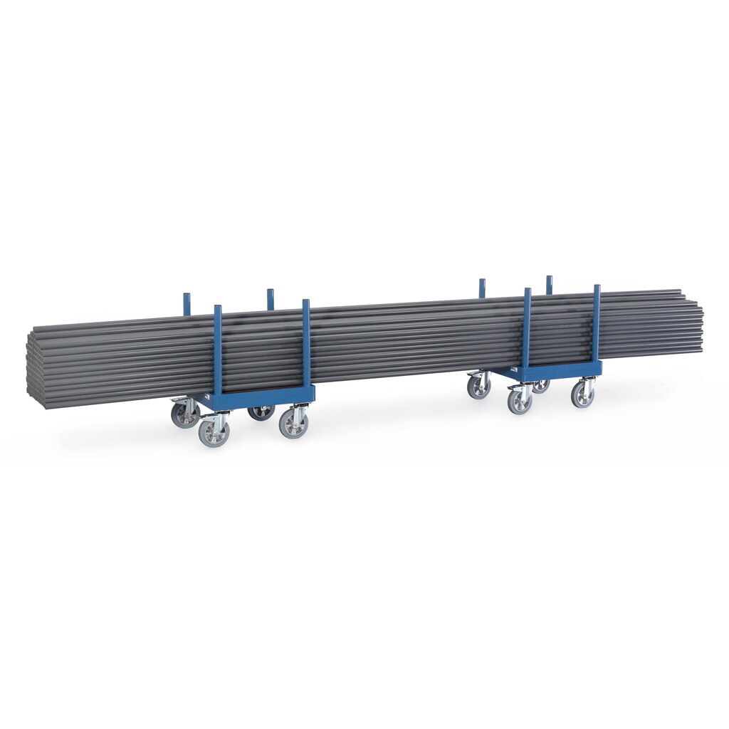 Chariot pour matériaux longs fetra®, galet, capacité de charge 1 500 kg, plate-forme de chargement l x P 510 x 510 mm N° de l'image du produit 2 : Chariot pour matériaux longs fetra®, galet, capacité de charge 1 500 kg, plate-forme de chargement l x P 510 x 510 mm