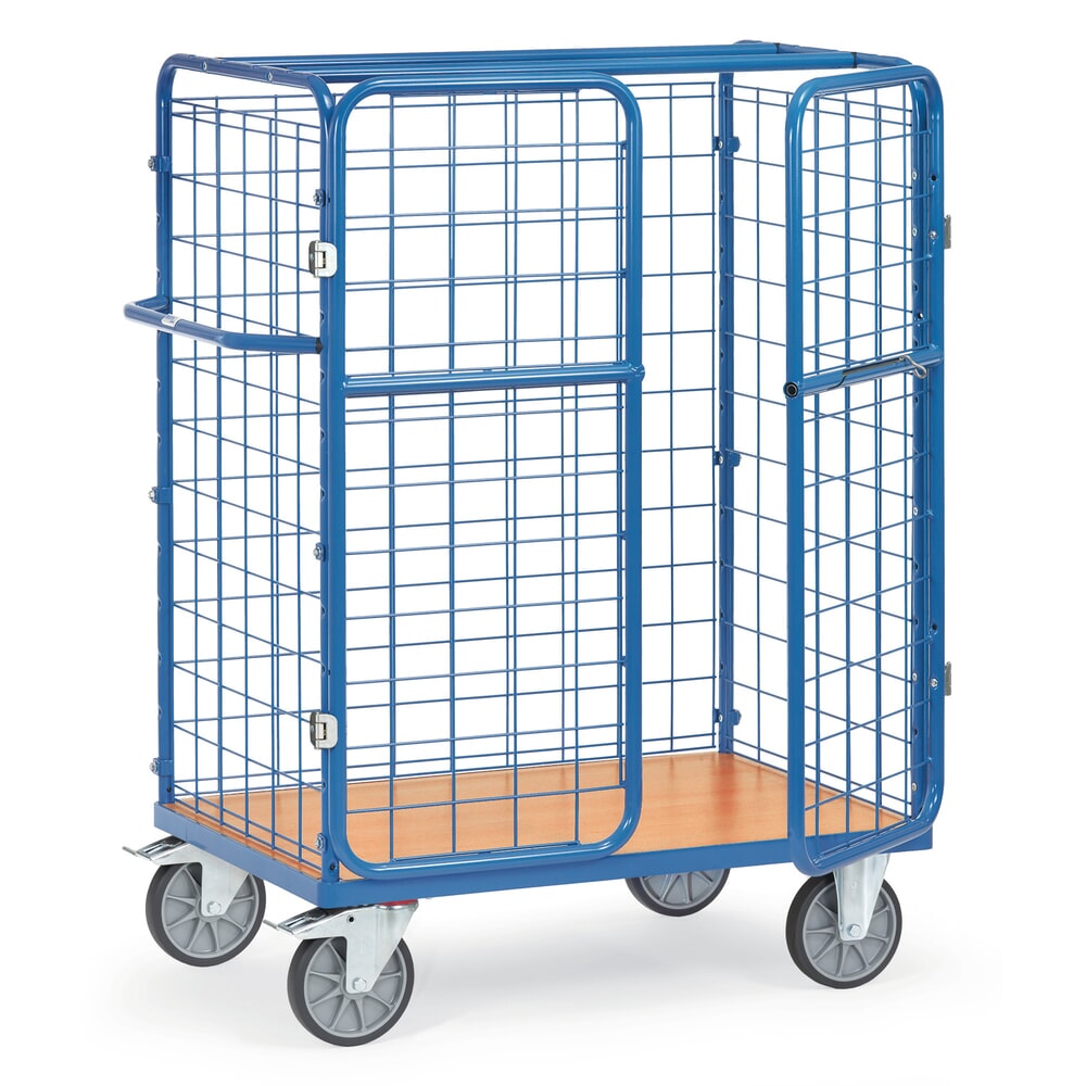 Illustration du produit: fetra® Chariot à colis, capacité de charge 600 kg, surface de chargement lxP 1 000 x 700 mm, hauteur 1 552 mm