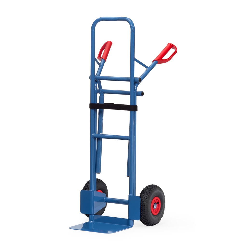 fetra® Diable porte-chaises en acier, capacité de charge 300 kg, bavette lxP 320 x 250 mm, pneumatiques à bandage plein N° de l'image du produit 3 : fetra® Diable porte-chaises en acier, capacité de charge 300 kg, bavette lxP 320 x 250 mm, pneumatiques à bandage plein