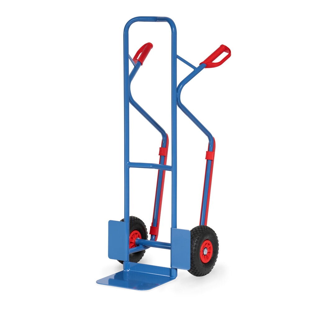 fetra® Diable empilable, capacité de charge 300 kg, bavette lxP 320 x 250 mm, pneumatiques PU Illustration du produit: fetra® Diable empilable, capacité de charge 300 kg, bavette lxP 320 x 250 mm, pneumatiques PU