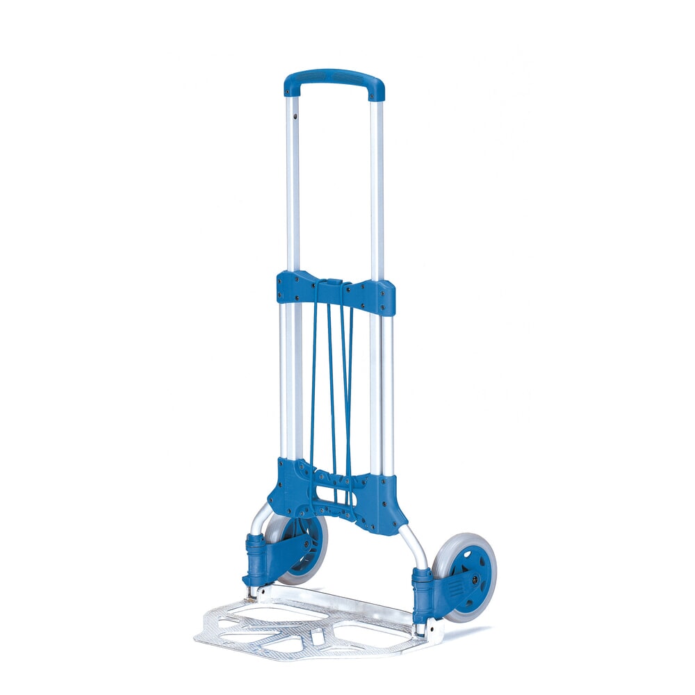 Illustration du produit: fetra® Diable de transport pliant en aluminium, capacité de charge 125 kg, bavette lxP 480 x 320 mm