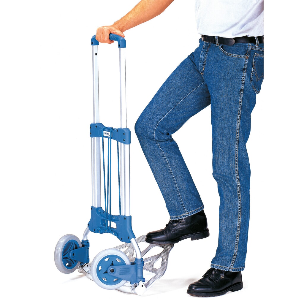 fetra® Diable de transport pliant en aluminium, capacité de charge 125 kg, bavette lxP 480 x 320 mm N° de l'image du produit 4 : fetra® Diable de transport pliant en aluminium, capacité de charge 125 kg, bavette lxP 480 x 320 mm