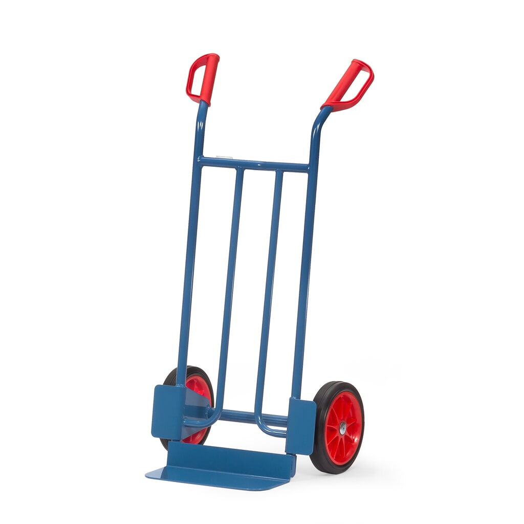 Diable empilable fetra®, hauteur 1 150 mm, capacité de charge 250 kg, pelle L x P 400 x 150 mm, simple, pneumatiques en caoutchouc plein Illustration du produit: Diable empilable fetra®, hauteur 1 150 mm, capacité de charge 250 kg, pelle L x P 400 x 150 mm, simple, pneumatiques en caoutchouc plein