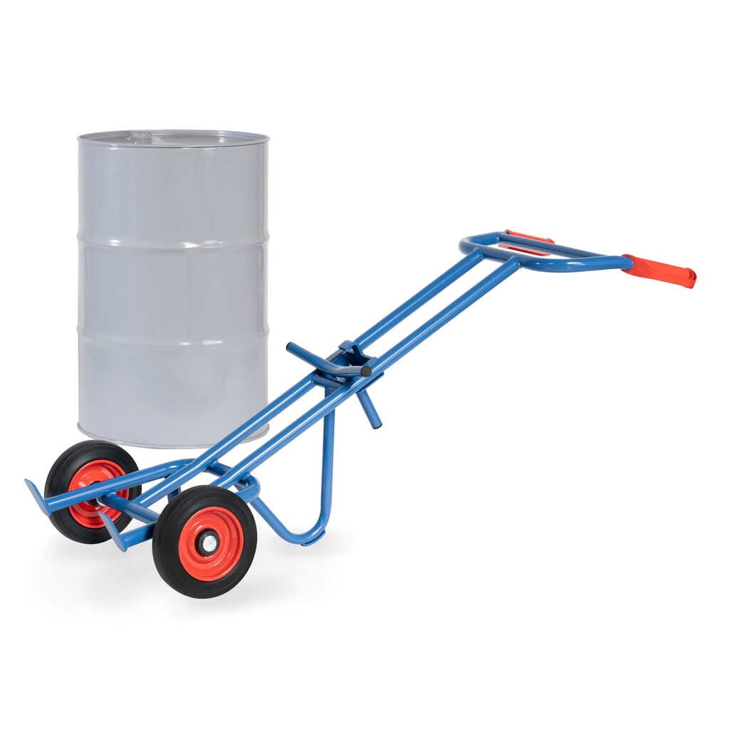 fetra® Diable porte-fûts, capacité de charge 300 kg, sans galet d’appui, pneumatiques à bandage plein Illustration du produit: fetra® Diable porte-fûts, capacité de charge 300 kg, sans galet d’appui, pneumatiques à bandage plein