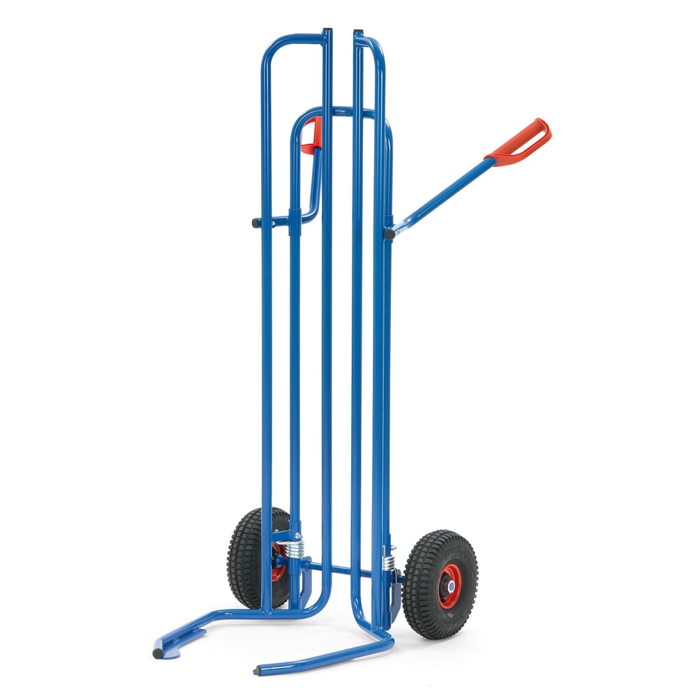 Illustration du produit: fetra® Diable porte-pneus en acier, capacité de charge 200 kg, pour 8 pneus, pneumatiques gonflables