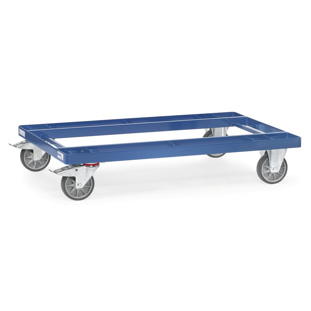 fetra® Rouleur, capacité de charge 500 kg, pour palettes 1 200 x 800 mm, pneumatiques en TPE Illustration du produit: fetra® Rouleur, capacité de charge 500 kg, pour palettes 1 200 x 800 mm, pneumatiques en TPE