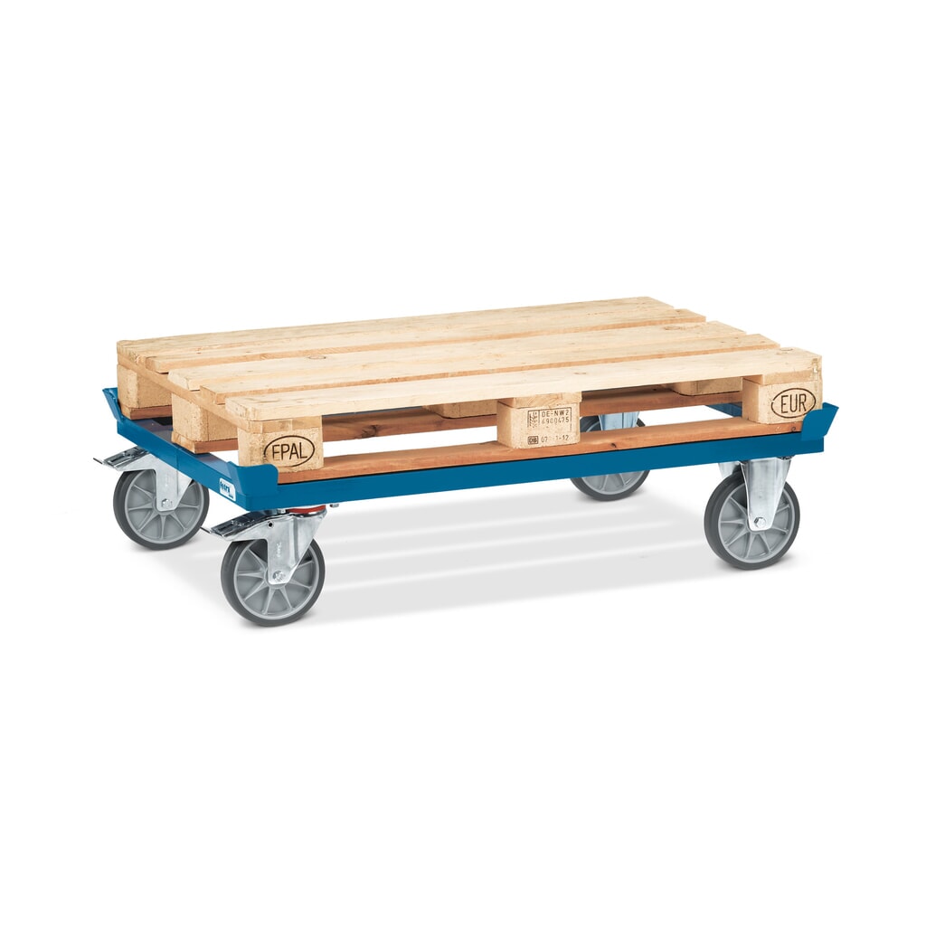 fetra® Rouleur avec butées d’angle, capacité de charge 750 kg, pour palettes 1 200 x 800 mm, pneumatiques en TPE N° de l'image du produit 5 : fetra® Rouleur avec butées d’angle, capacité de charge 750 kg, pour palettes 1 200 x 800 mm, pneumatiques en TPE