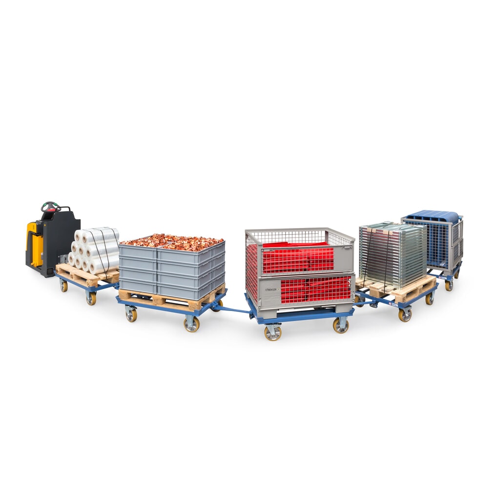 fetra® Rouleur de palettes, avec attelage + timon, capacité de charge de 1 000 kg N° de l'image du produit 8 : fetra® Rouleur de palettes, avec attelage + timon, capacité de charge de 1 000 kg