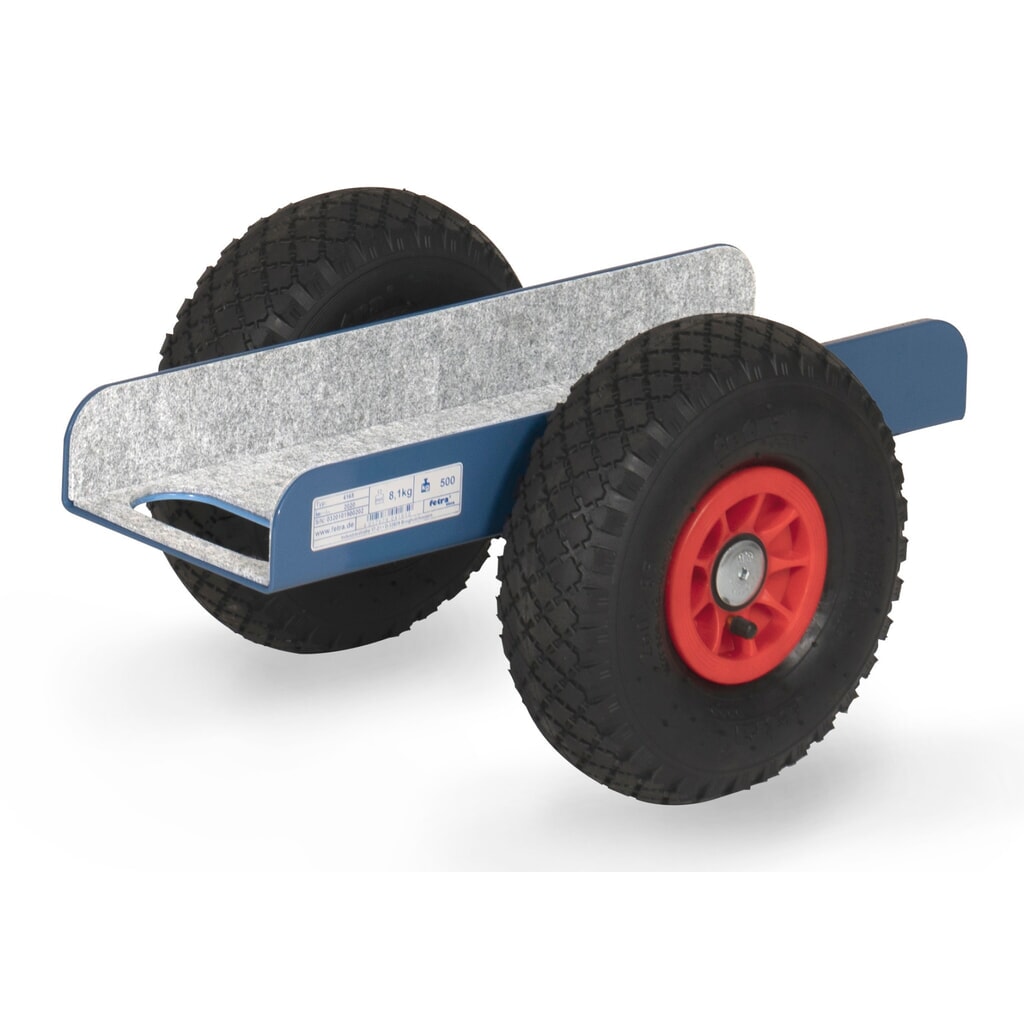 fetra® Rouleur de panneaux avec support, capacité de charge 500 kg, support 500 x 150 mm, pneumatiques à bandage plein Illustration du produit: fetra® Rouleur de panneaux avec support, capacité de charge 500 kg, support 500 x 150 mm, pneumatiques à bandage plein
