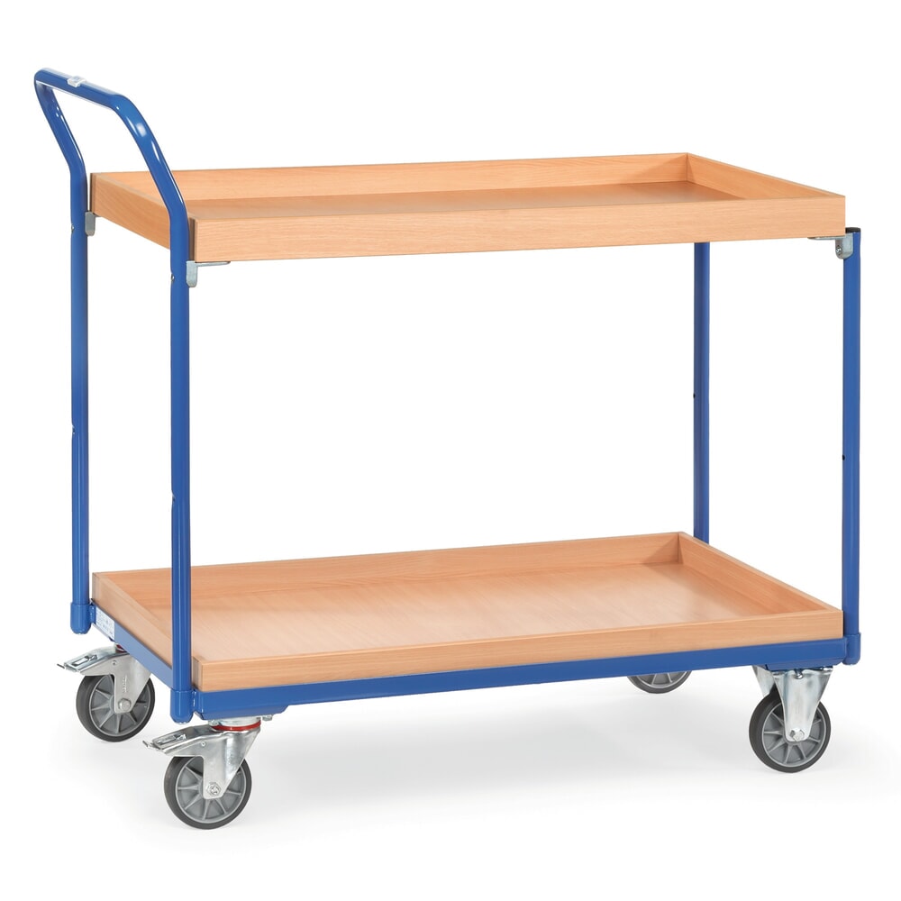 Illustration du produit: fetra® Servante avec 2 caissons en bois 850 x 500 mm, hauteur 1030 mm