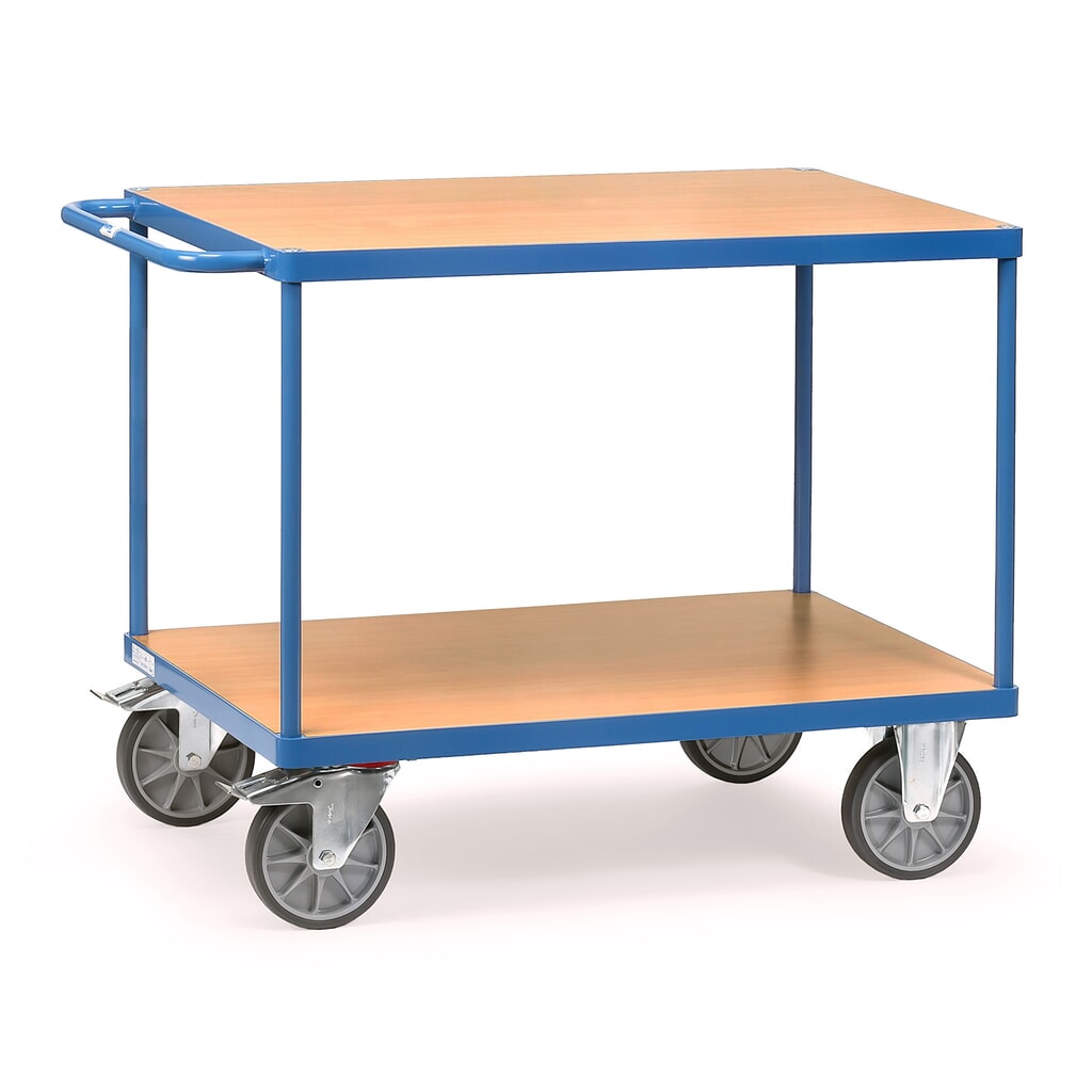 Illustration du produit: fetra® Servante et chariot de montage lourd, 2 plateaux de 500 x 850 mm