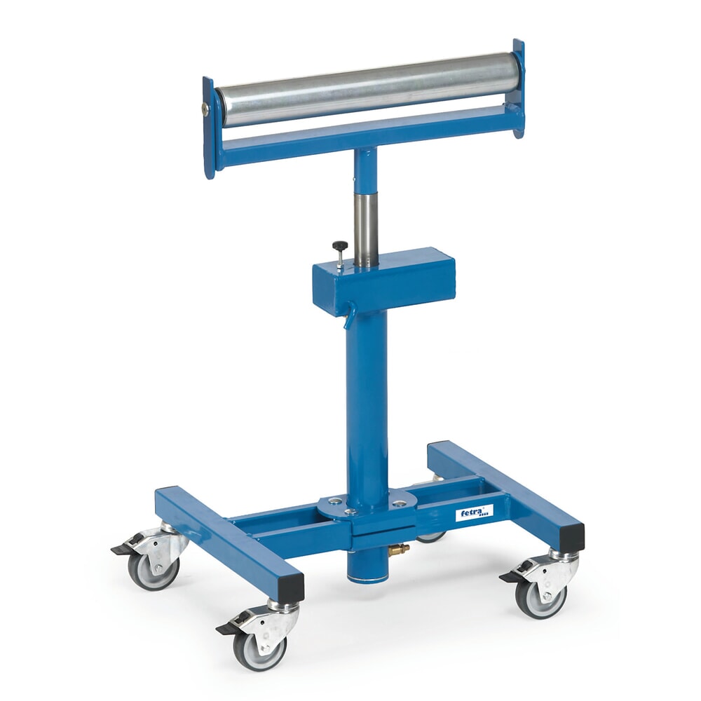 Illustration du produit: fetra® Support à rouleaux avec ressort à gaz, capacité de charge 150 kg, hauteur 780-1 130 mm