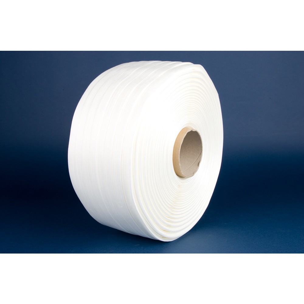 Illustration du produit: Feuillard structuré en polyester Hot Melt; collé, largeur de bande 16 mm
