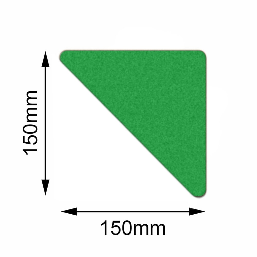 Illustration du produit: Appareil de marquage au sol Mehlhose Safety Triangle, vert, 150 x 150 mm, 10 pcs/UV