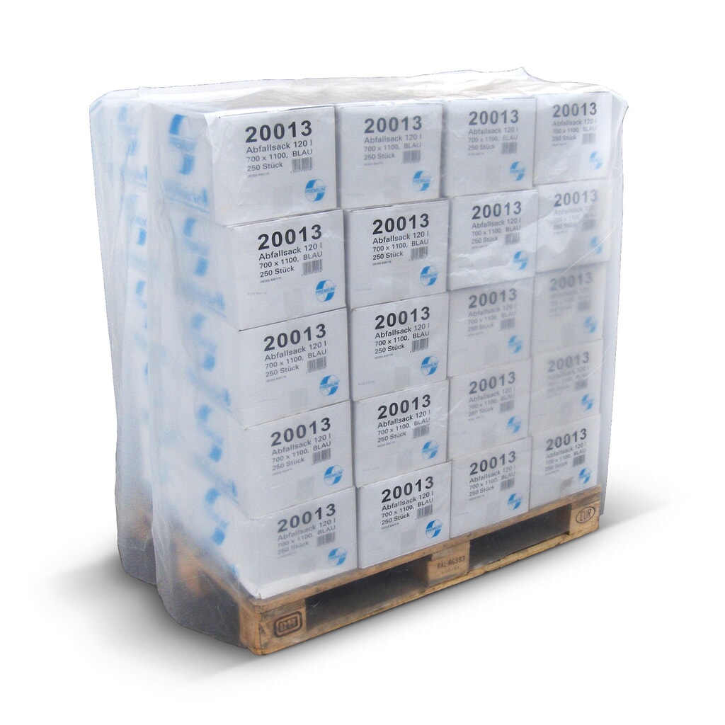 Illustration du produit: Film rétractable en PE, housse, HxLxP 1 600 x 1 250 x 850 mm