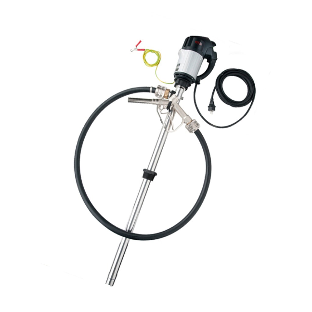 Kit de pompe antidéflagrante FLUX, pour liquides facilement inflammables, pour fûts de 200 litres, moteur réglable Illustration du produit: Kit de pompe antidéflagrante FLUX, pour liquides facilement inflammables, pour fûts de 200 litres, moteur réglable