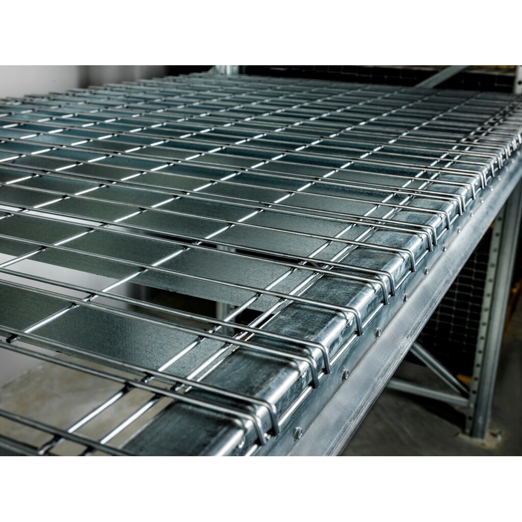Fond grillagé Steinbock® pour rayonnages à palettes, capacité de charge par emplacement 500 kg, 24 pcs/UV N° de l'image du produit 11 : Fond grillagé Steinbock® pour rayonnages à palettes, capacité de charge par emplacement 500 kg, 24 pcs/UV