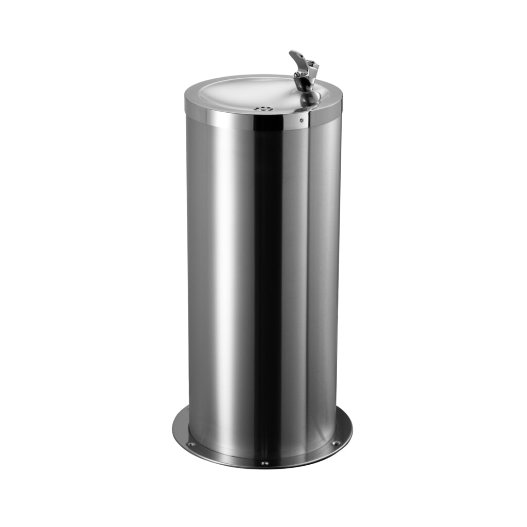 Illustration du produit: Fontaine à eau Air-Wolf colonne ronde indépendante en acier inoxydable V2A brossé